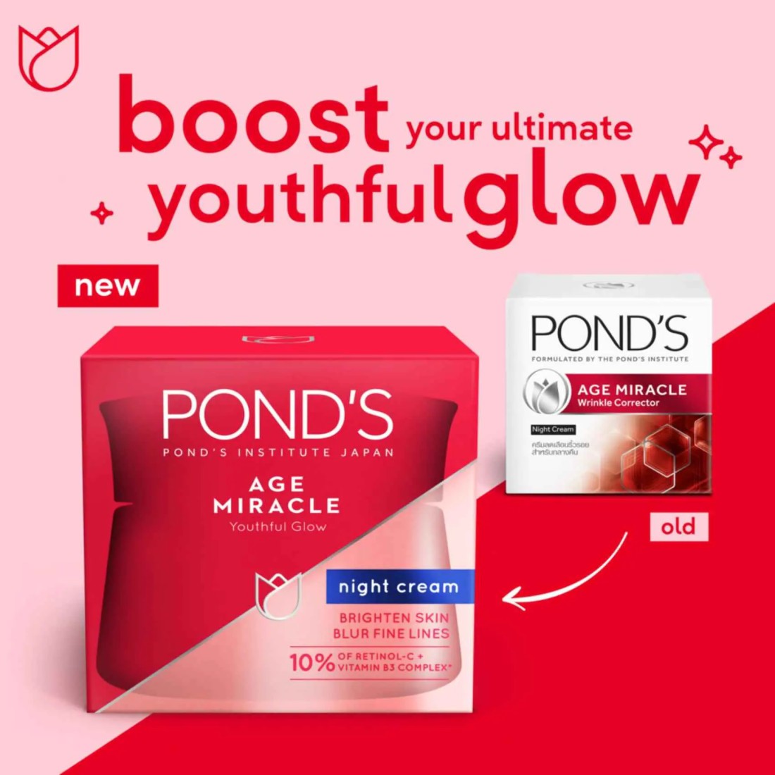 Pond&#39;s Age Miracle Ultimate Youth Night Face Cream with Hexyl Retinol 50g
