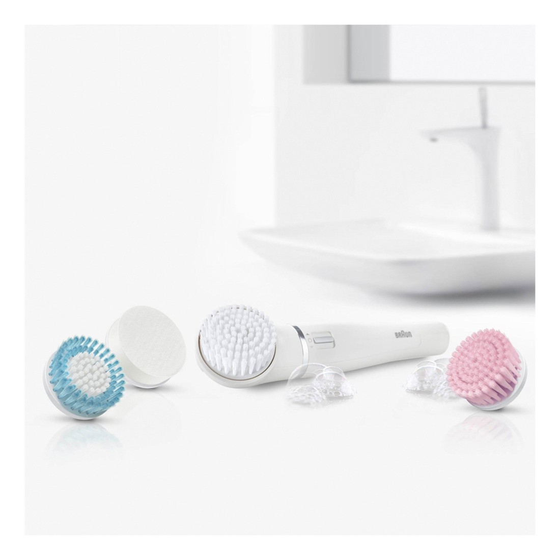 Braun 4 Replacement Brush Head For Braun Face Devices SE80M White
