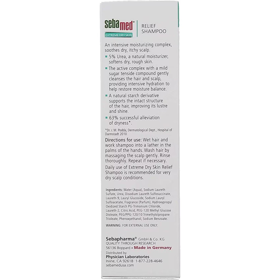 Sebamed Extreme Dry Skin Relief Shampoo White 200ml