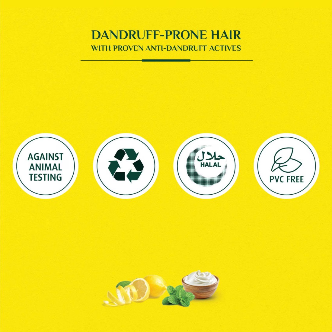 Vatika Lemon And Yoghurt Dandruff Guard Shampoo Green 200ml