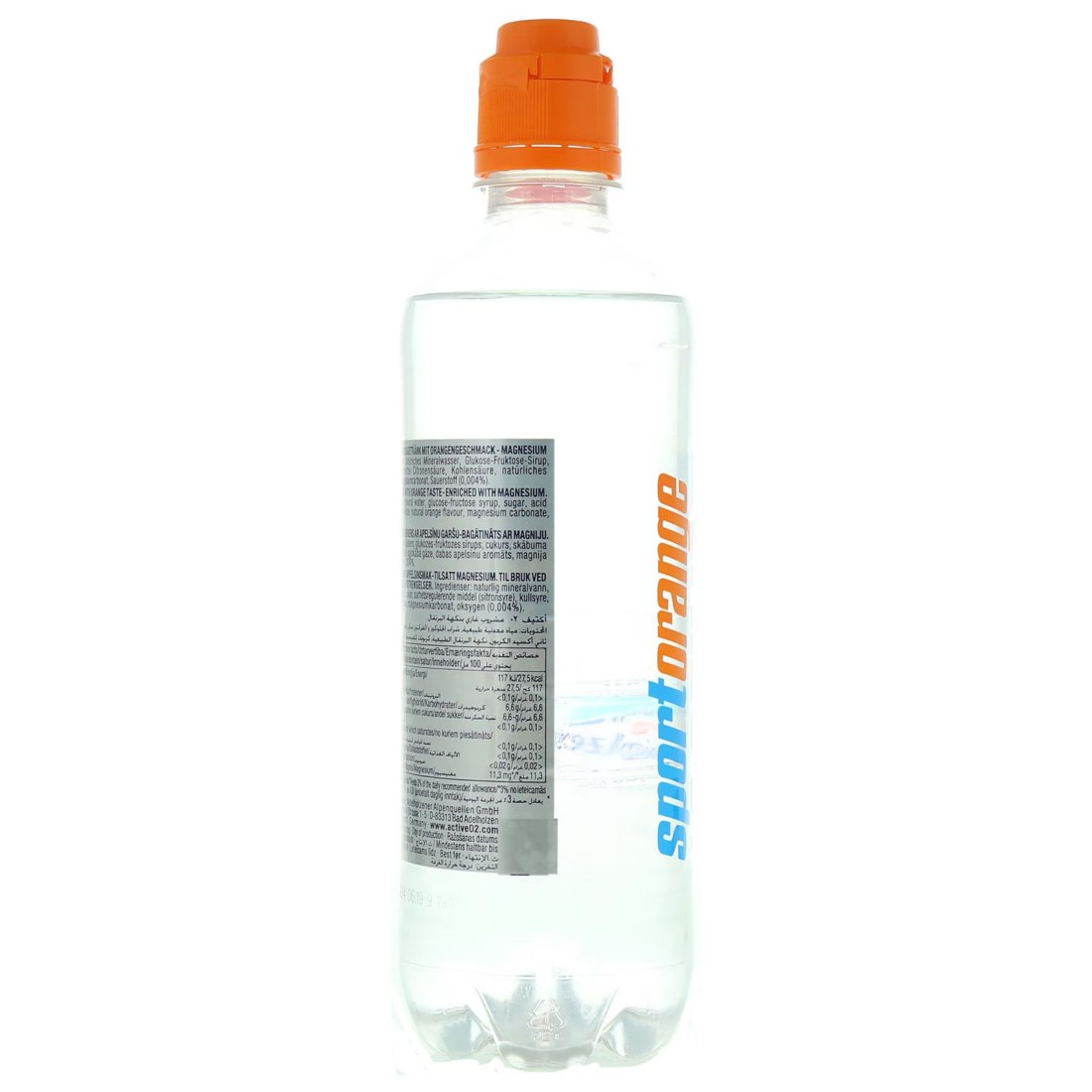 Active O2 Sport Orange Active Water 500ml