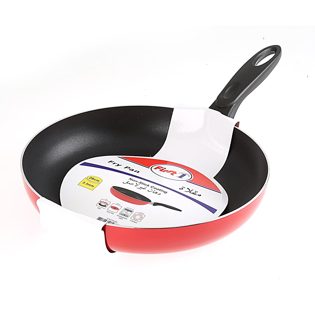 MyChoice Non-Stick Fry Pan Red And Black 28cm