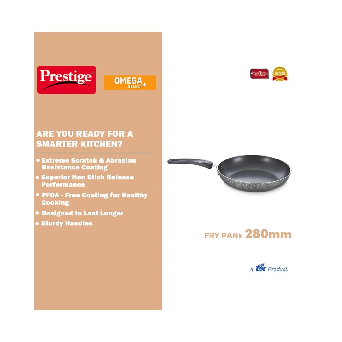 Prestige Classique Fry Pan Red And Black 28cm