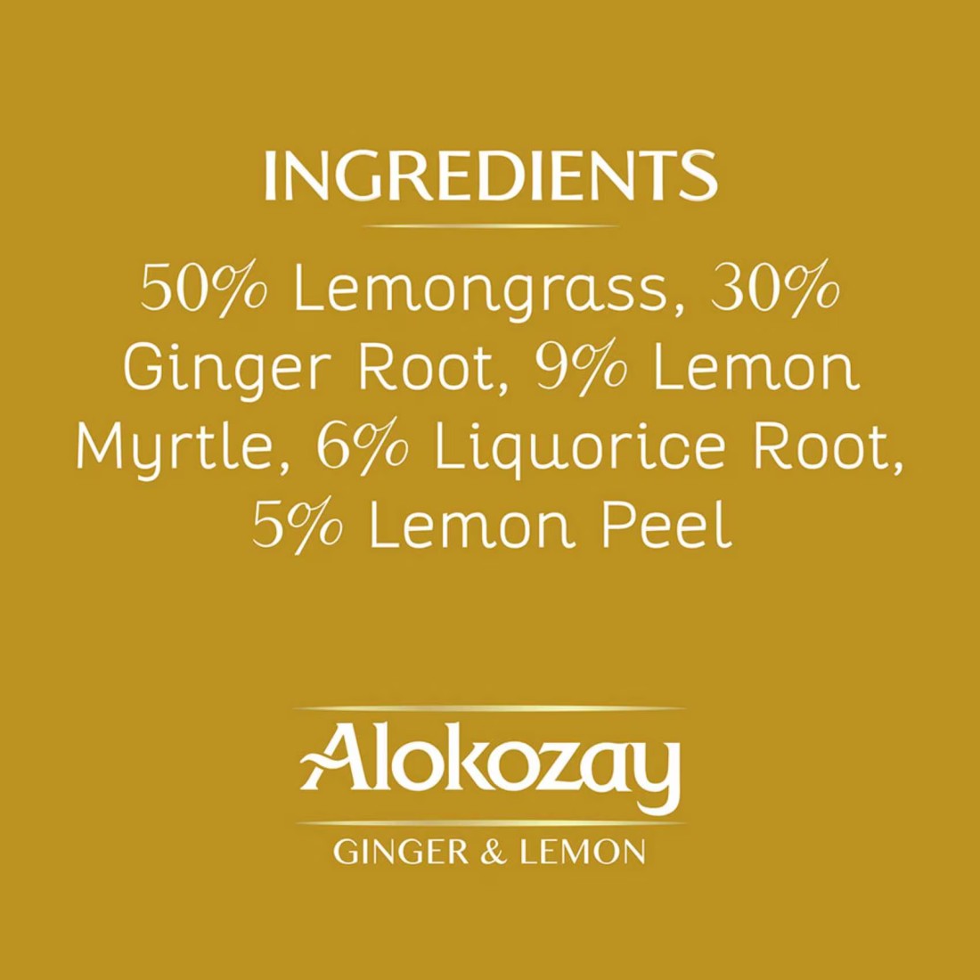 Alokozay Ginger And Lemon 25 Tea Bags