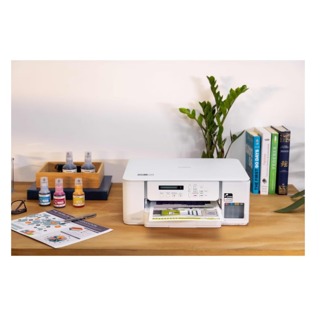 Brother 3-in-One Wi-Fi Ink Tank Printer DCP-T536W White