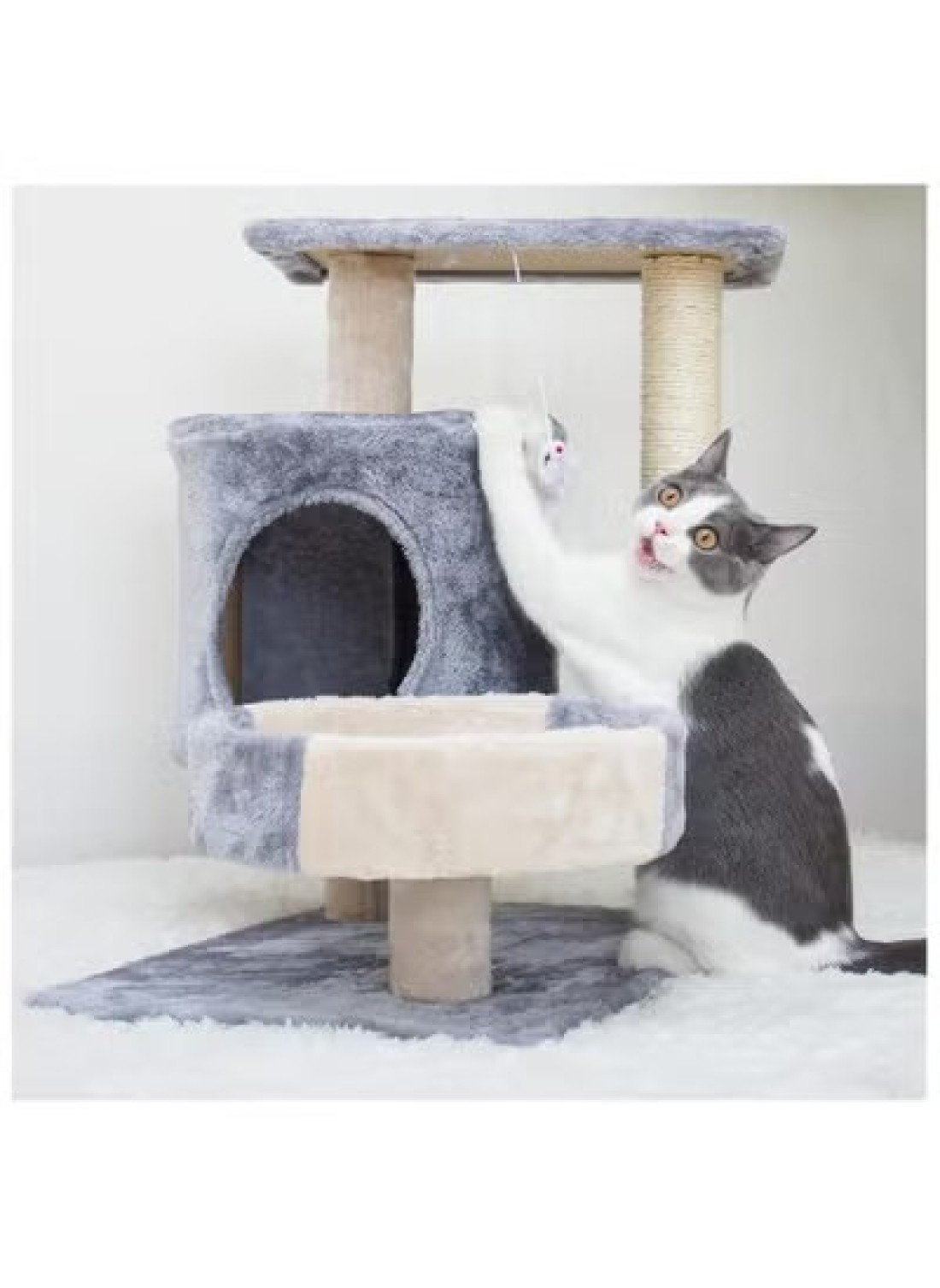 Cat Tree/Cat Tower Cat Climbing Frame, cat Litter, cat Tree, cat Jumping Platform, cat Scratch Board, cat Scratch Post, pet cat Supplies Indoor Climbing Activity Cat Tower