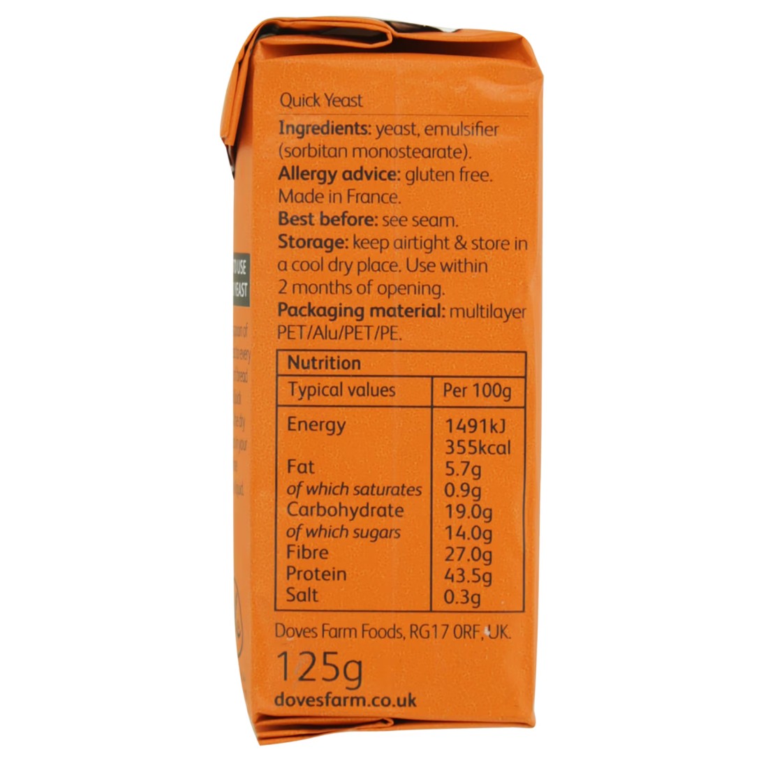 Doves Farm Quick Yeast 125g