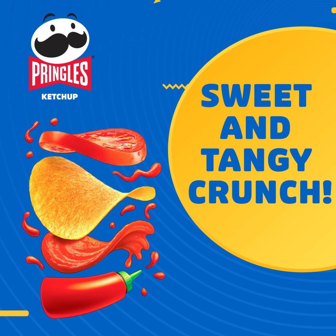 Pringles Ketchup Potato Chips, 70g