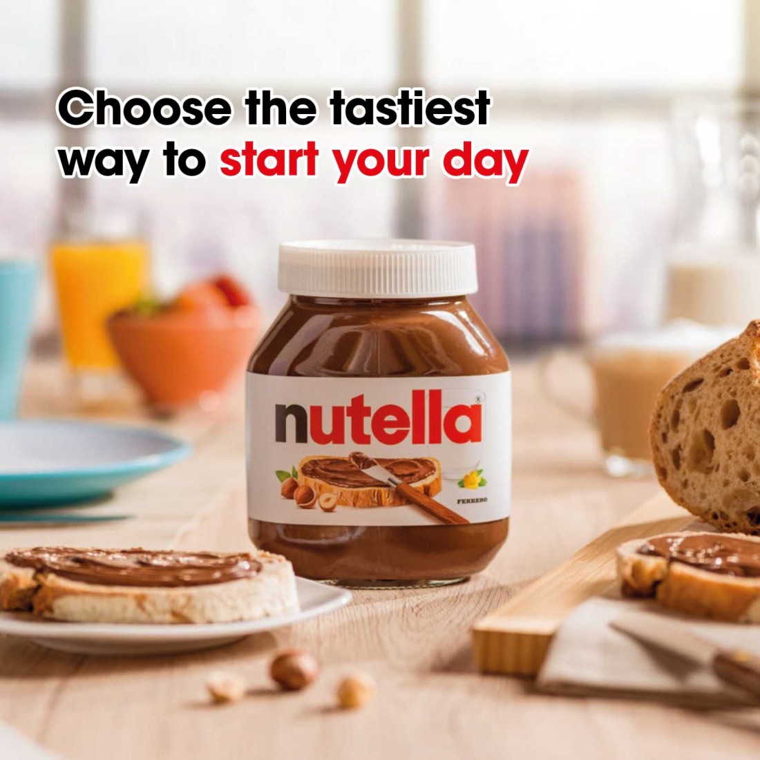 Nutella Hazelnut Chocolate Spread Jar 825g