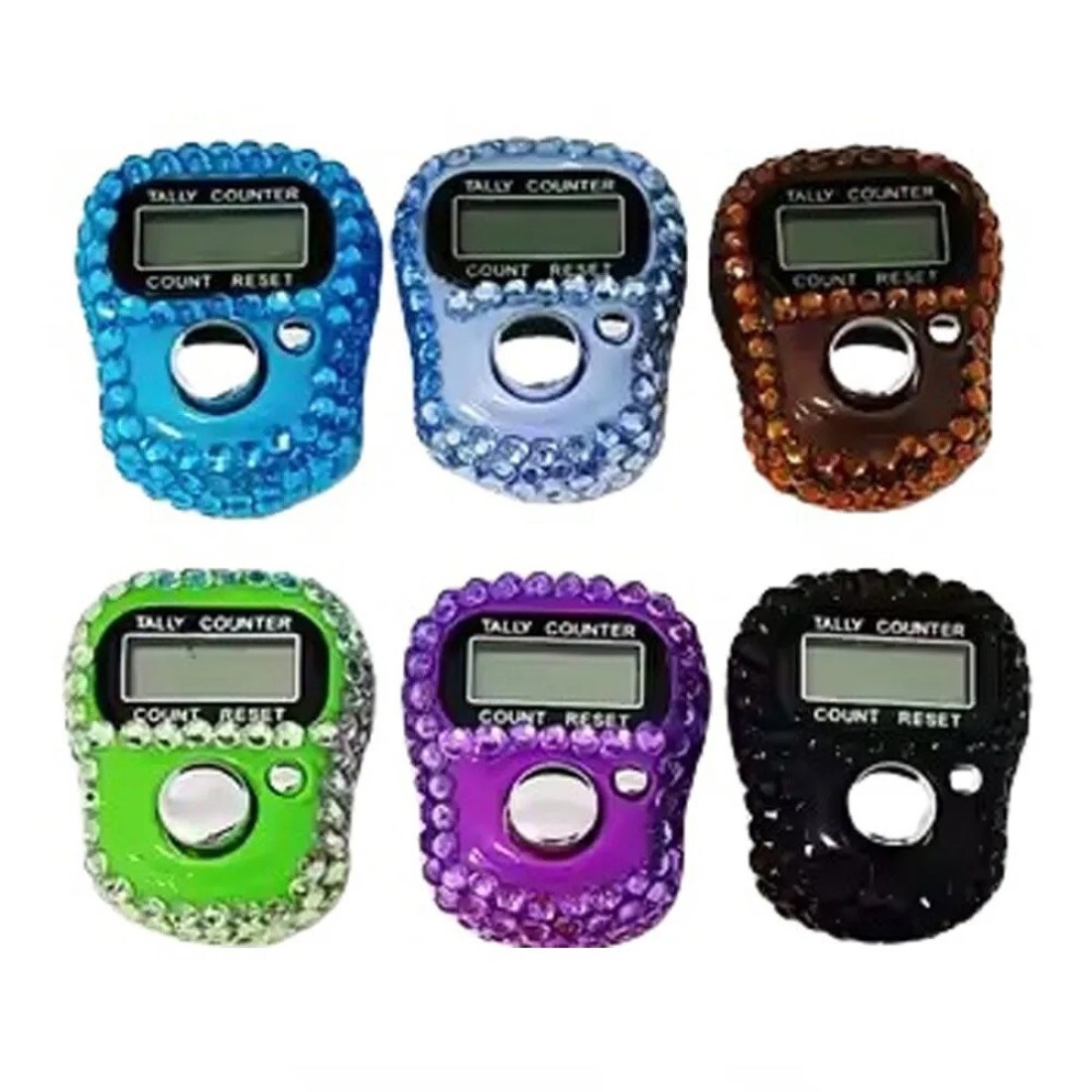 Mini Hand Tally Finger Counter &ndash; Digital Finger Ring Jap Counting Device for Mantra Jaap, Tasbeeh, Prayer, Stitching &amp; Golf Score Keeping &ndash; Ramadan Essential
