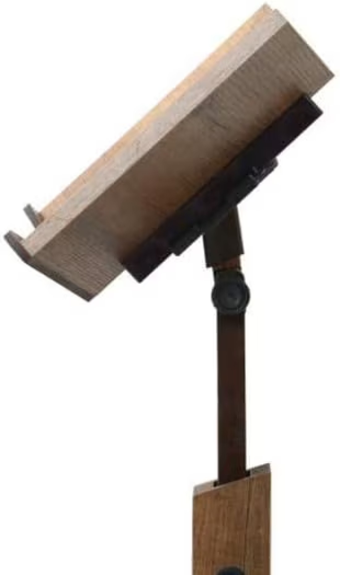 Turkish wooden Quran stand with wheels adjustable height large size MDF