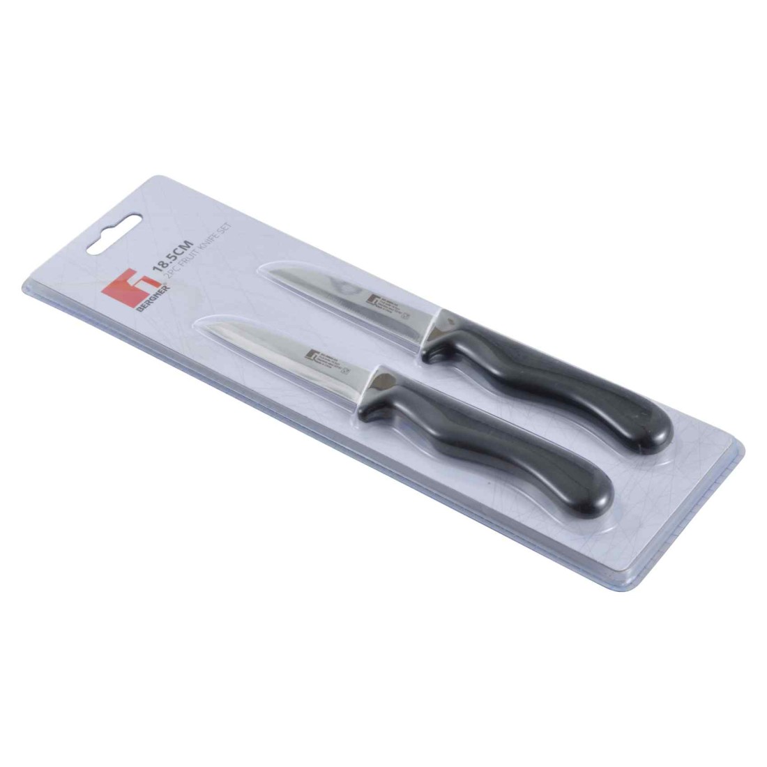 Bergner Stainless Steel 2Pieces Fruit Knife Set, Black Colour, BG39900BK