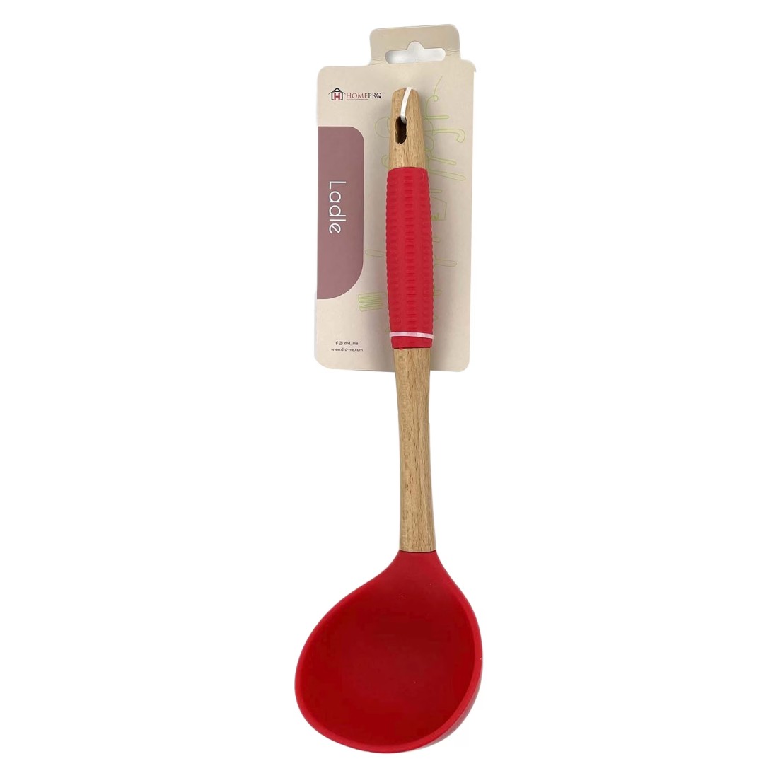 Home Pro Silicone Head Ladle Blue And Beige