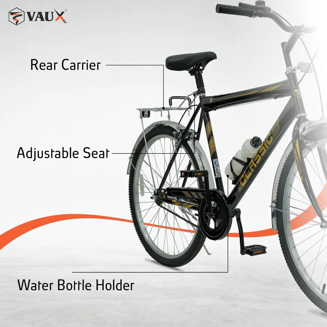 Vaux - Classic MTB - Black/Red - 26