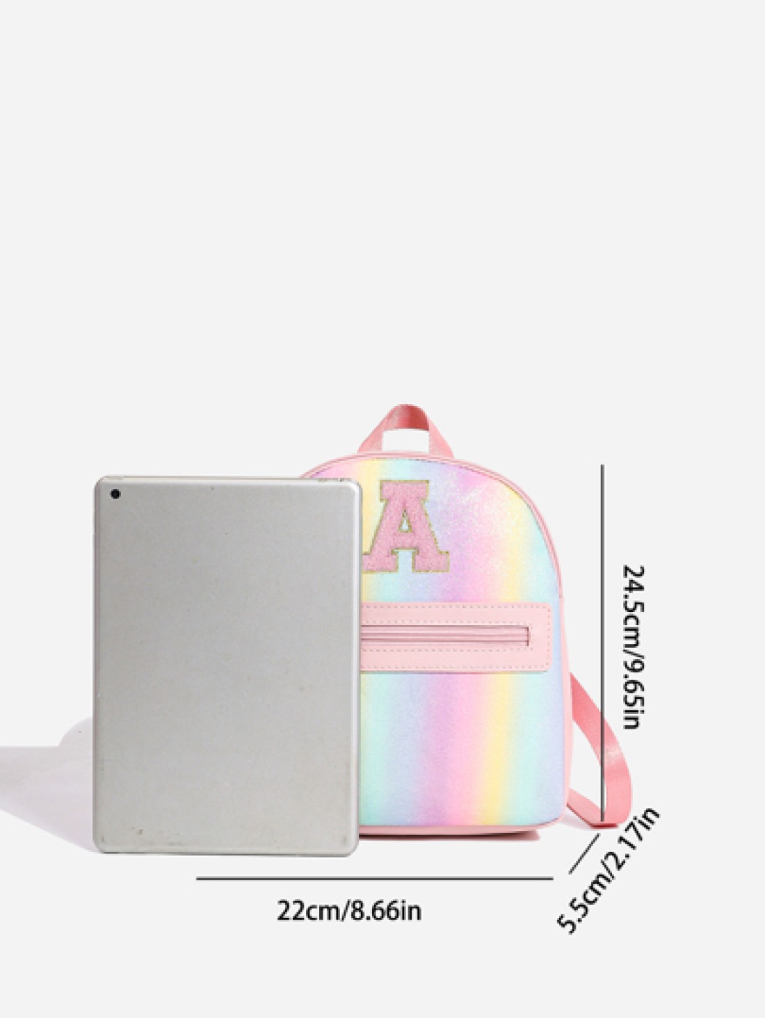 1pc Girls Cute Classic Backpack With 26 A Z Letter Print Shoulder Bag Heart Wallet Adjustable Strap Design Ideal Gift For Valentine s Day Suitable For Daily Outdoor School Travel Hiking Portable