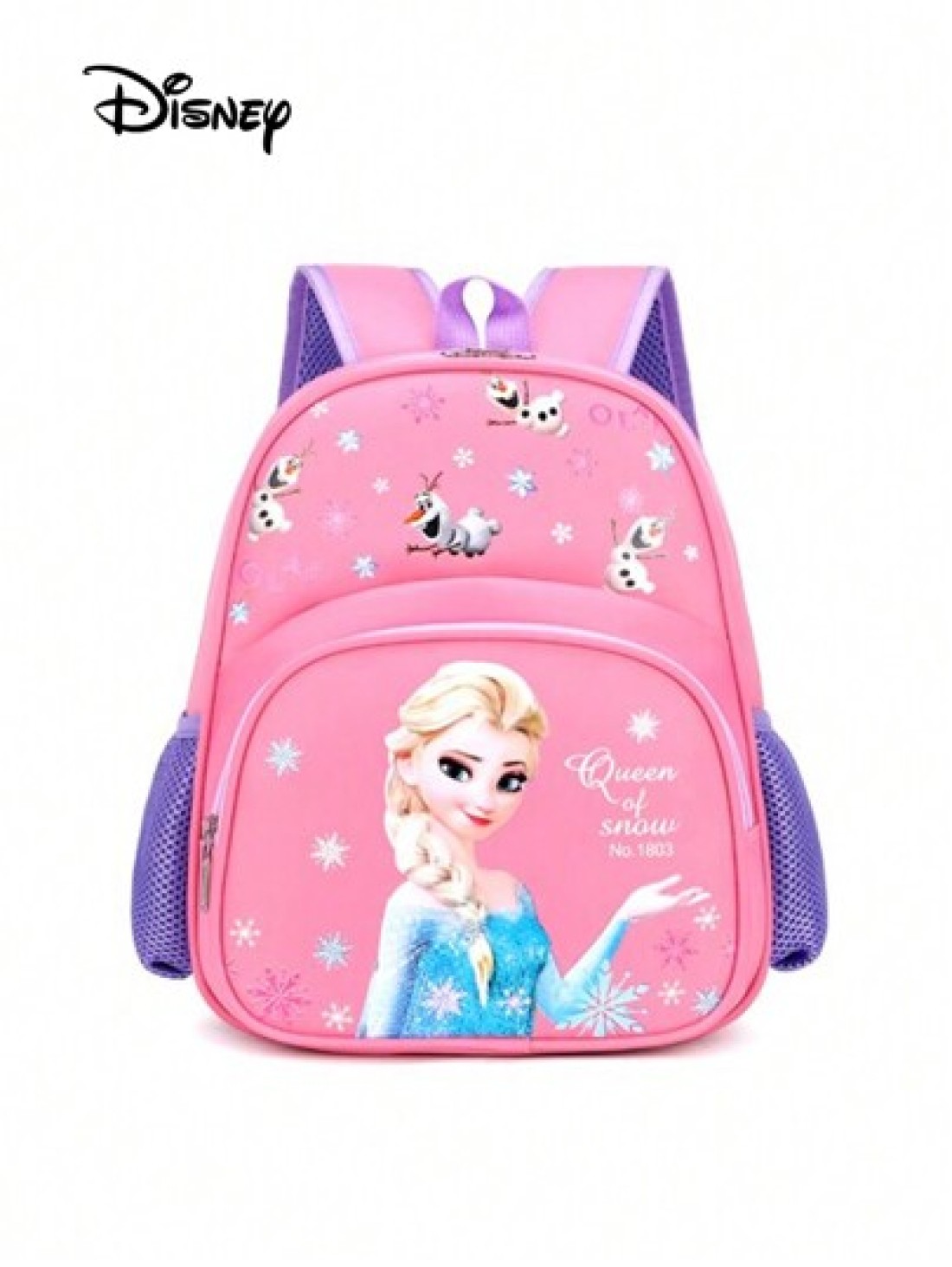Disney Disney Princess Elsa Primary School Backpack Cute Cartoon Tote Bag Lightweight Backpack Cartoon Anime School Bag