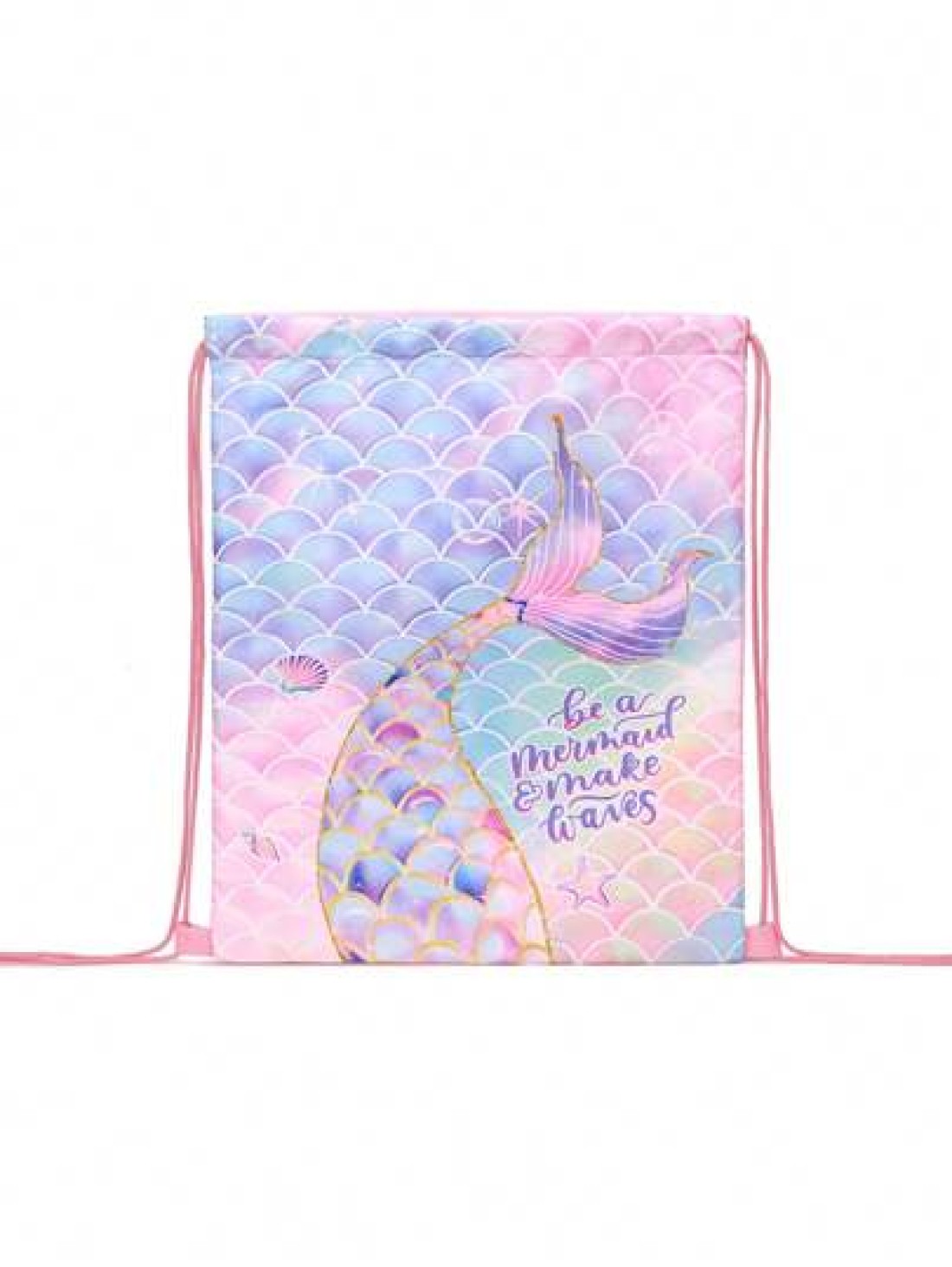 Drawstring Gym Bag Mermaid Pattern String Backpack For Hiking Fitness Travel Creative Design Drawstring Backpack Backpack School Bag S Bag S Backpack Toddler Backpack Mini Backpack Small Backpack Bag