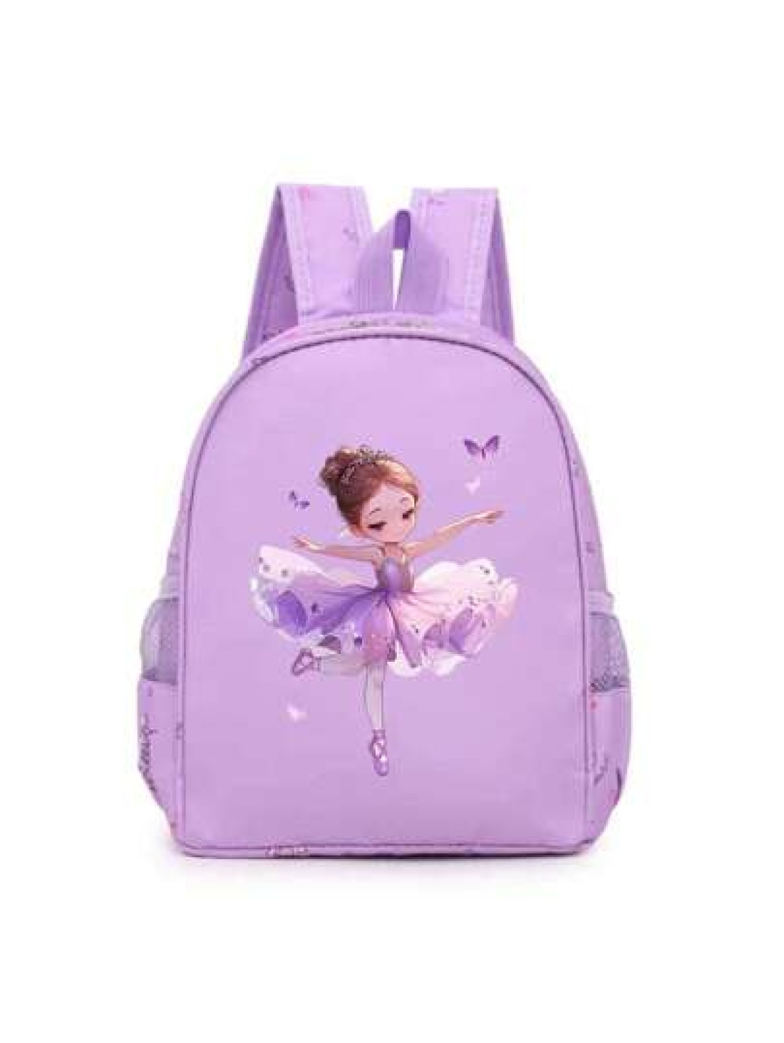 1 Pc Fashion Princess Backpack Cute Cartoon Pattern Dance Bag Nylon Structure Zipper Opening Polyester Lining Shoulder Strap Design Suitable For Dancers School And Travel Perfect For Princess Fans