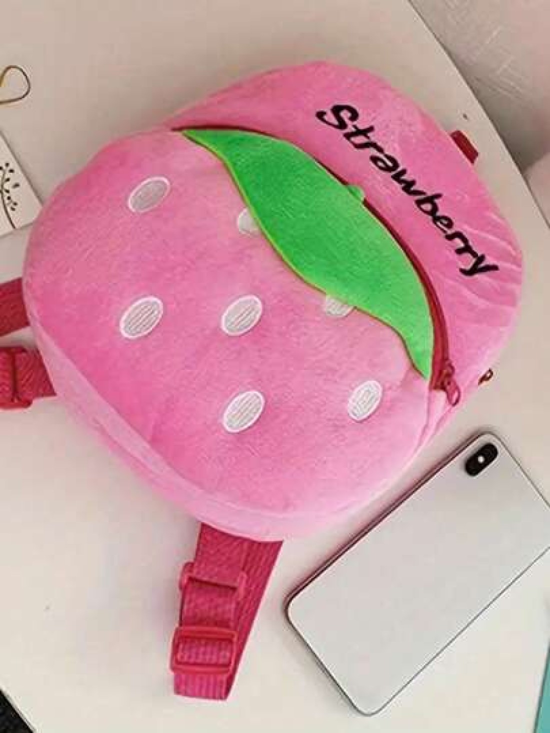 Portable Cartoon Plush Backpack Schoolbag Campus Shoulder Bag Small Backpack