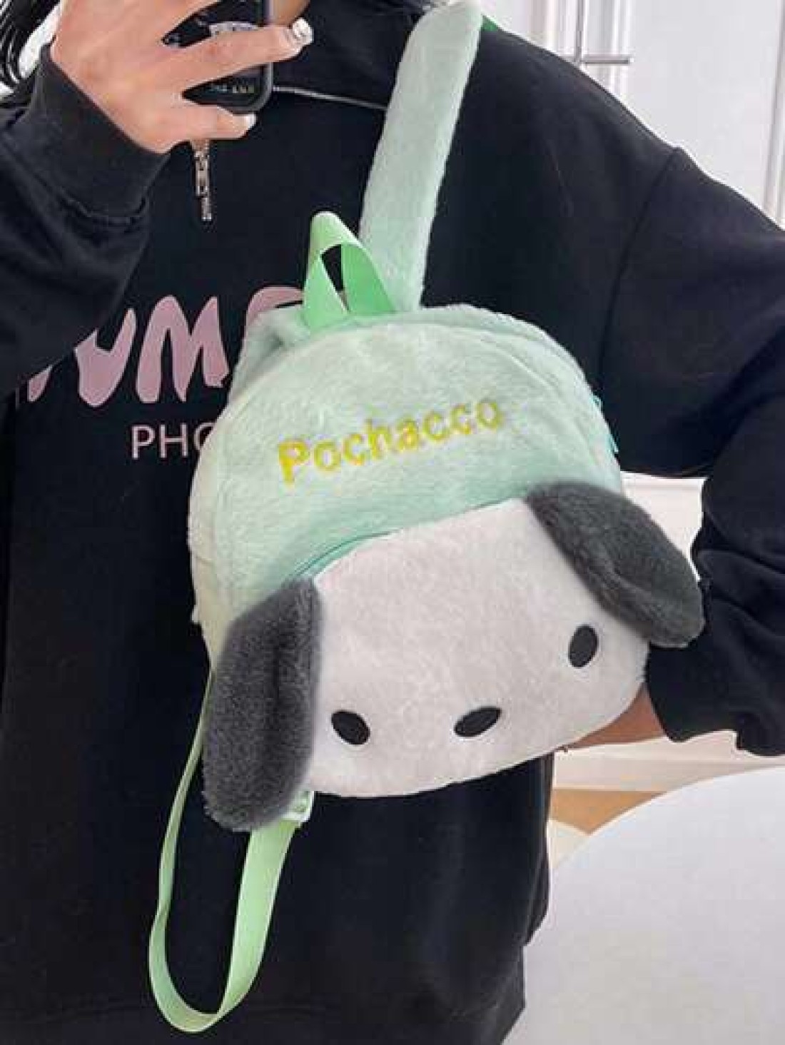 Sanrio Sanrio Kuromi Cartoon Melody Children s Small School Bag Plush Cute Cartoon Backpack