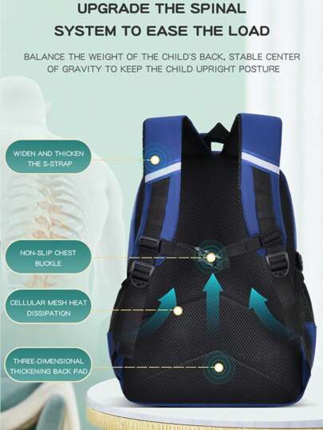 Waterproof Lightweight Backpack For Elementary School Students Grade 1 6 6 12 Years Old Astronaut Large Capacity Cute Design