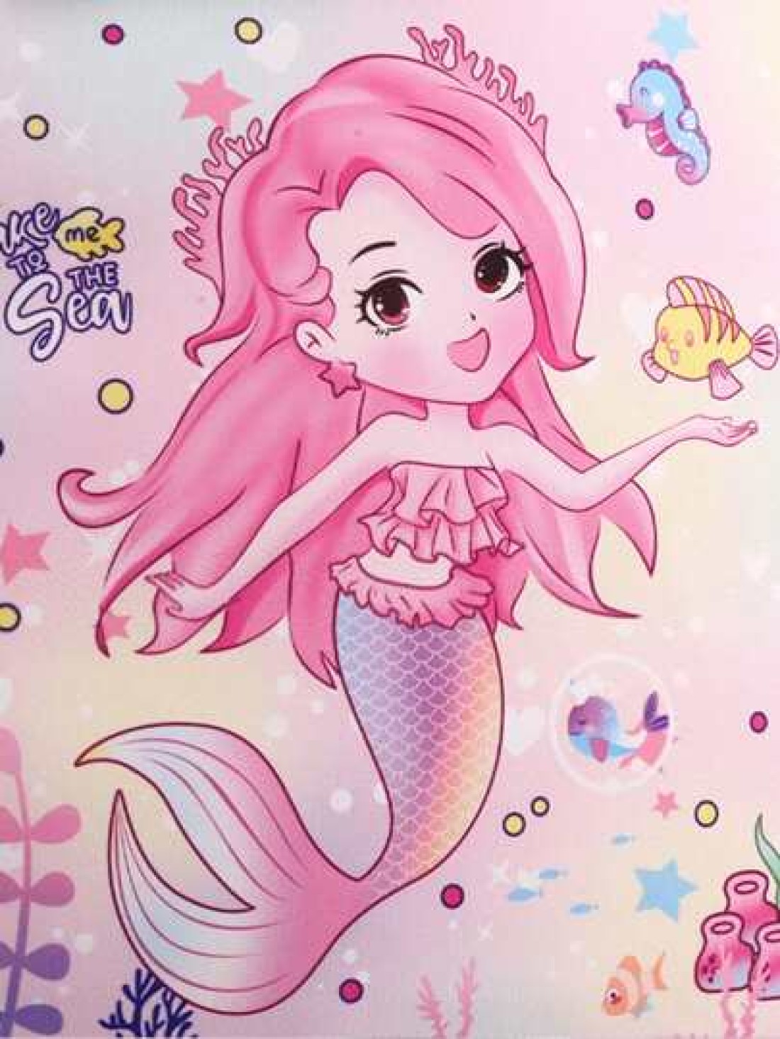 Children s Large Capacity Fashion Cute Mermaid Backpack