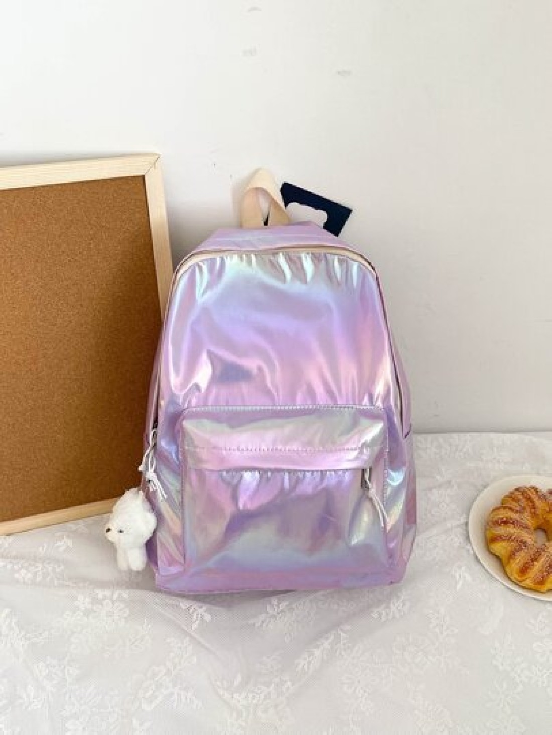 Children s college style large capacity laser backpack is suitable for daily travel travel school