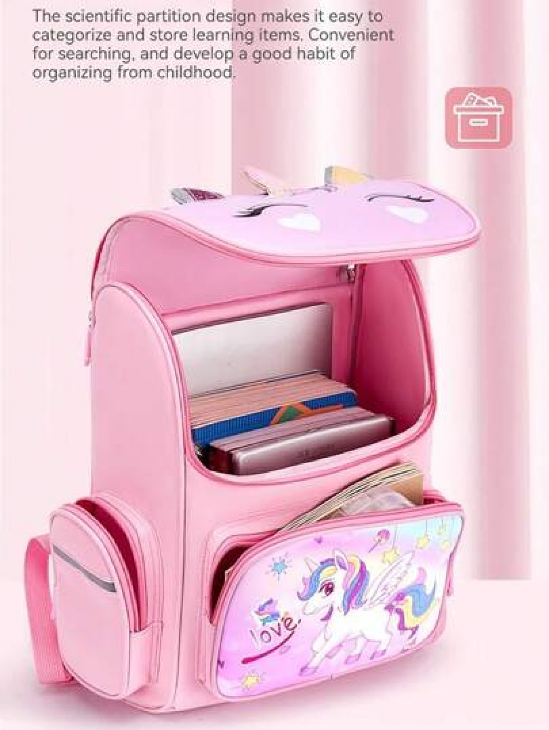 Children s Shoulder Bag Elementary School Students Schoolbag 6 12 16 Years Old 1 2 3 4 5 6 Grades Cute Waterproof Boys And Girls Backpack Purple Pink