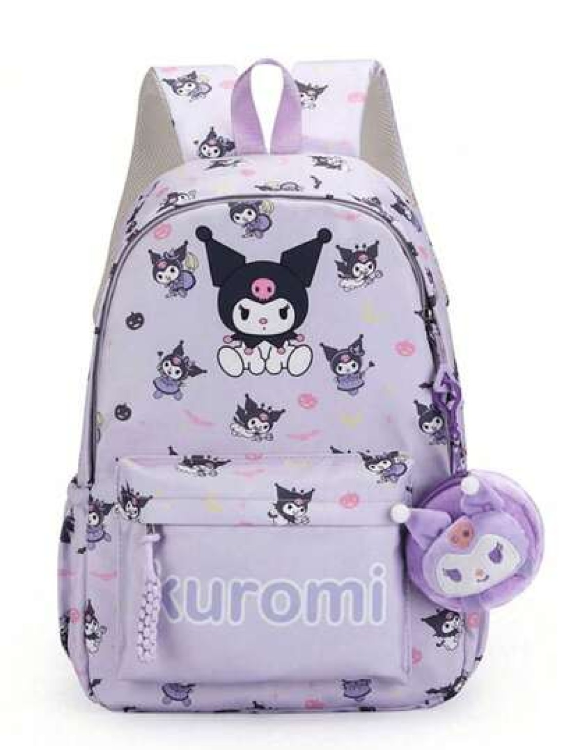 Sanrio 1pc Backpack Kawaii Stylish School Bag Girl s Colorblock Rucksack Large Capacity Foldable Outdoors Daypack