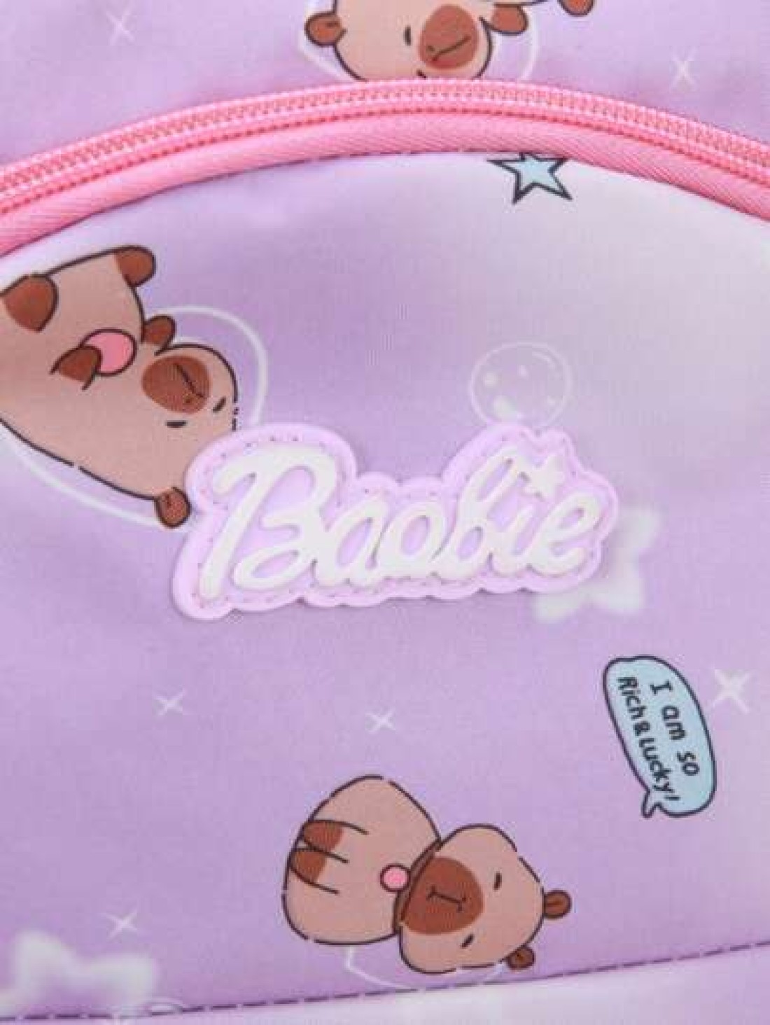 Capybara Student Backpack For Middle School And High School Girls With Camouflage Print Large Capacity Leisure Double Shoulder Bag For Primary School Students