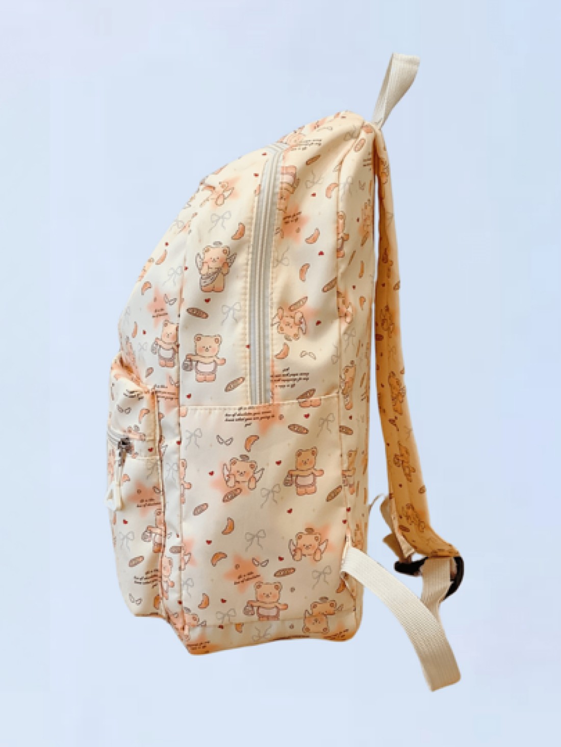 Classic Bear Pattern Backpack All Match Fashion Casual Versatile High Capacity Portable Travel Bag Suitable For Any Occasion
