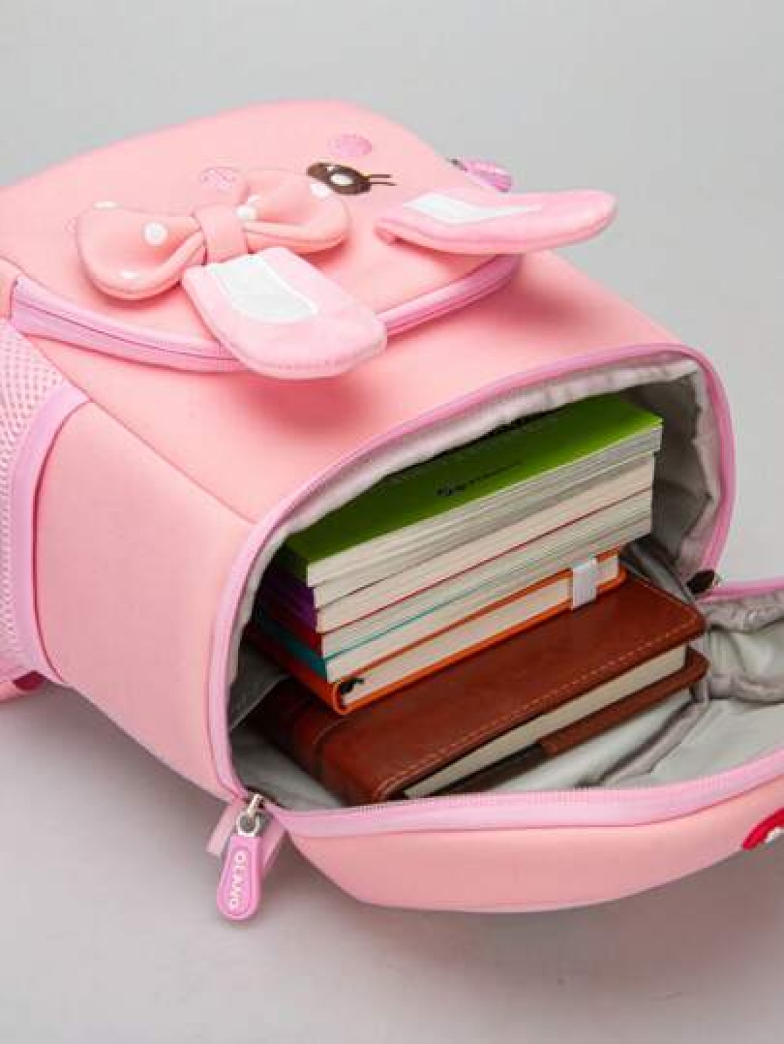 Cute Rabbit Cartoon Backpack For Girls Pink Mini School Bag