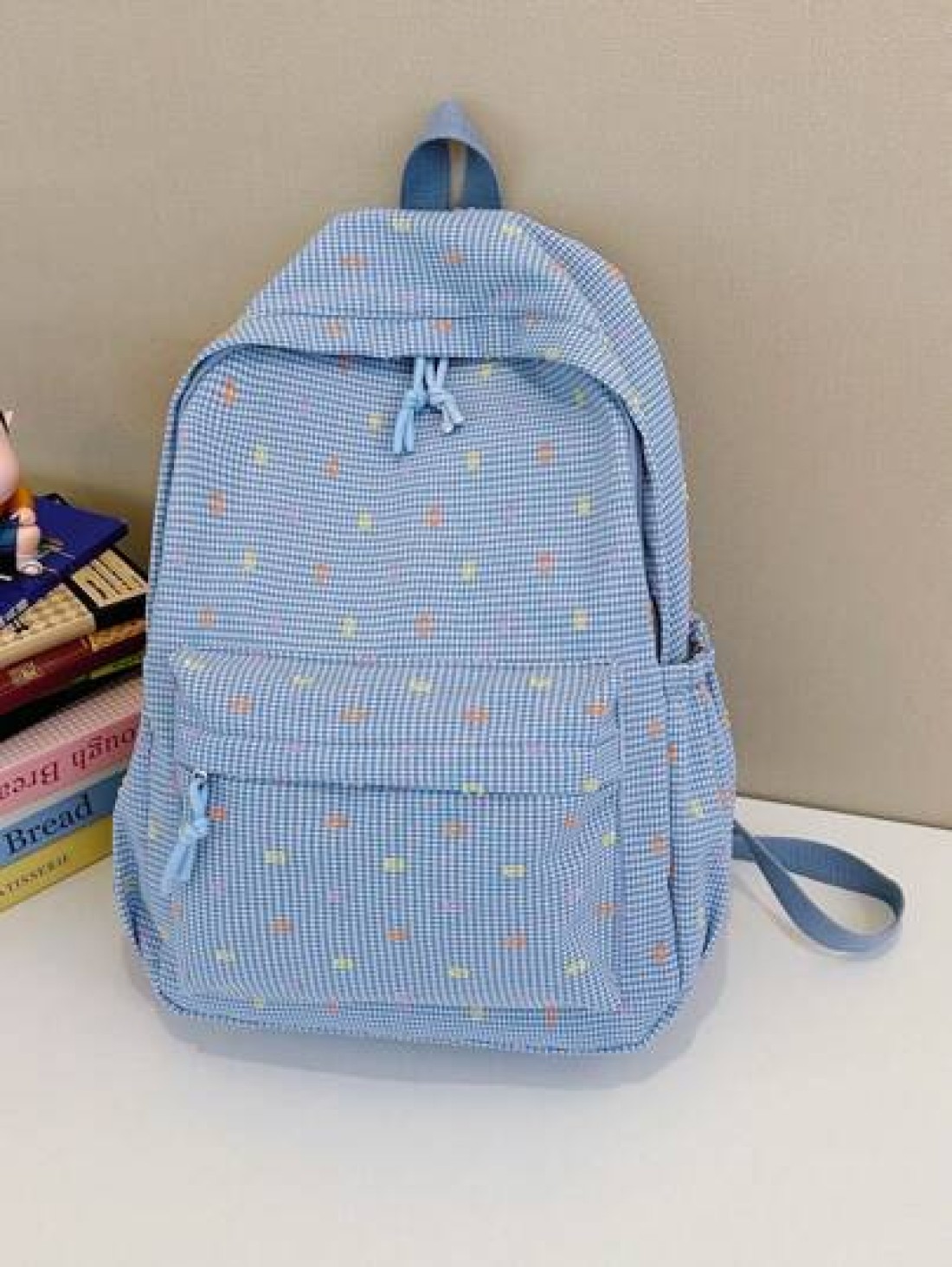 1pc Back To School Backpack Stylish Casual Backpack Fresh And Sweet Large Capacity Backpack Suitable For Daily School Very Suitable For Campus Class Photo Taking Birthday Gifts Suitable For Daily Shop