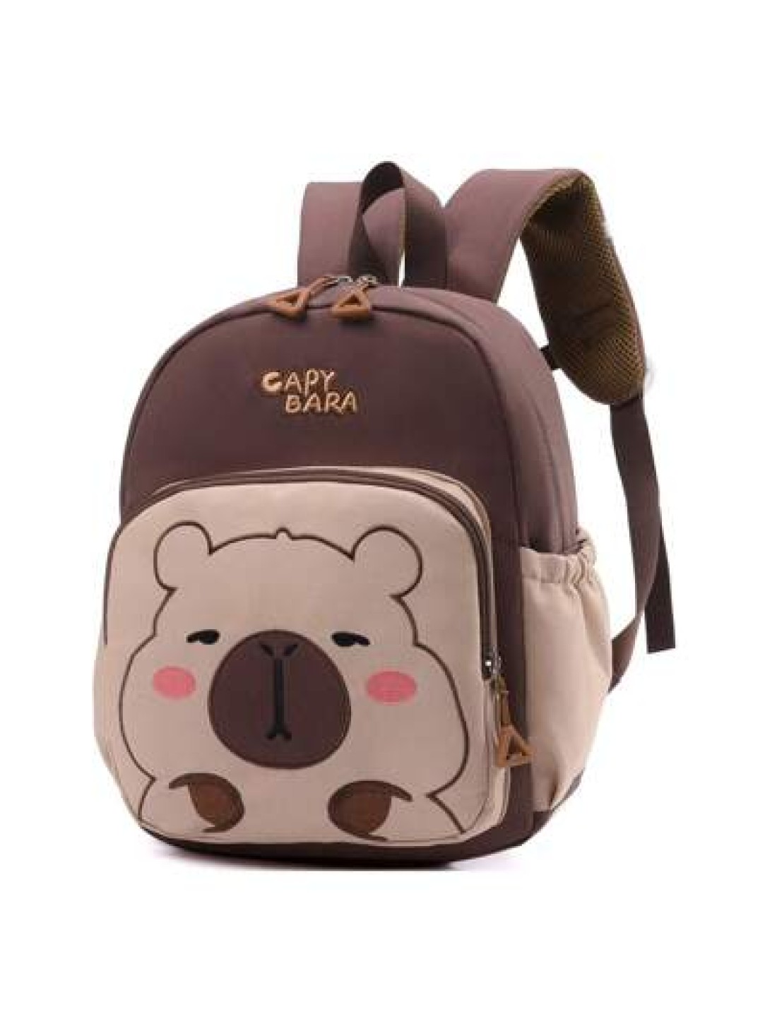 1pc Zipper Closure Fashion Cartoon Cute Capybara Backpack Suitable For Any Occasion Travel Backpack Comfortable And Adjustable Shoulder Straps Meet Basic Storage Needs Suitable For Outdoor Play Commut