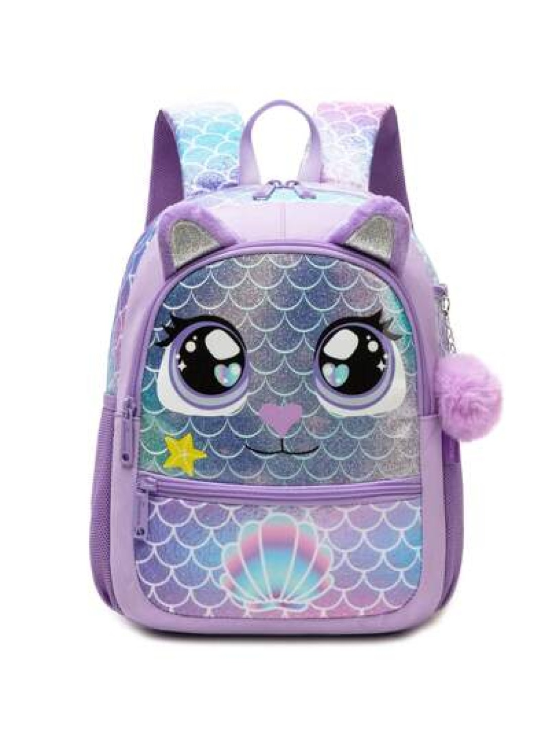 1pc Cute 13 Inch Animal Backpack Kindergarten Outdoor Sports Little Girl With Small Pendant
