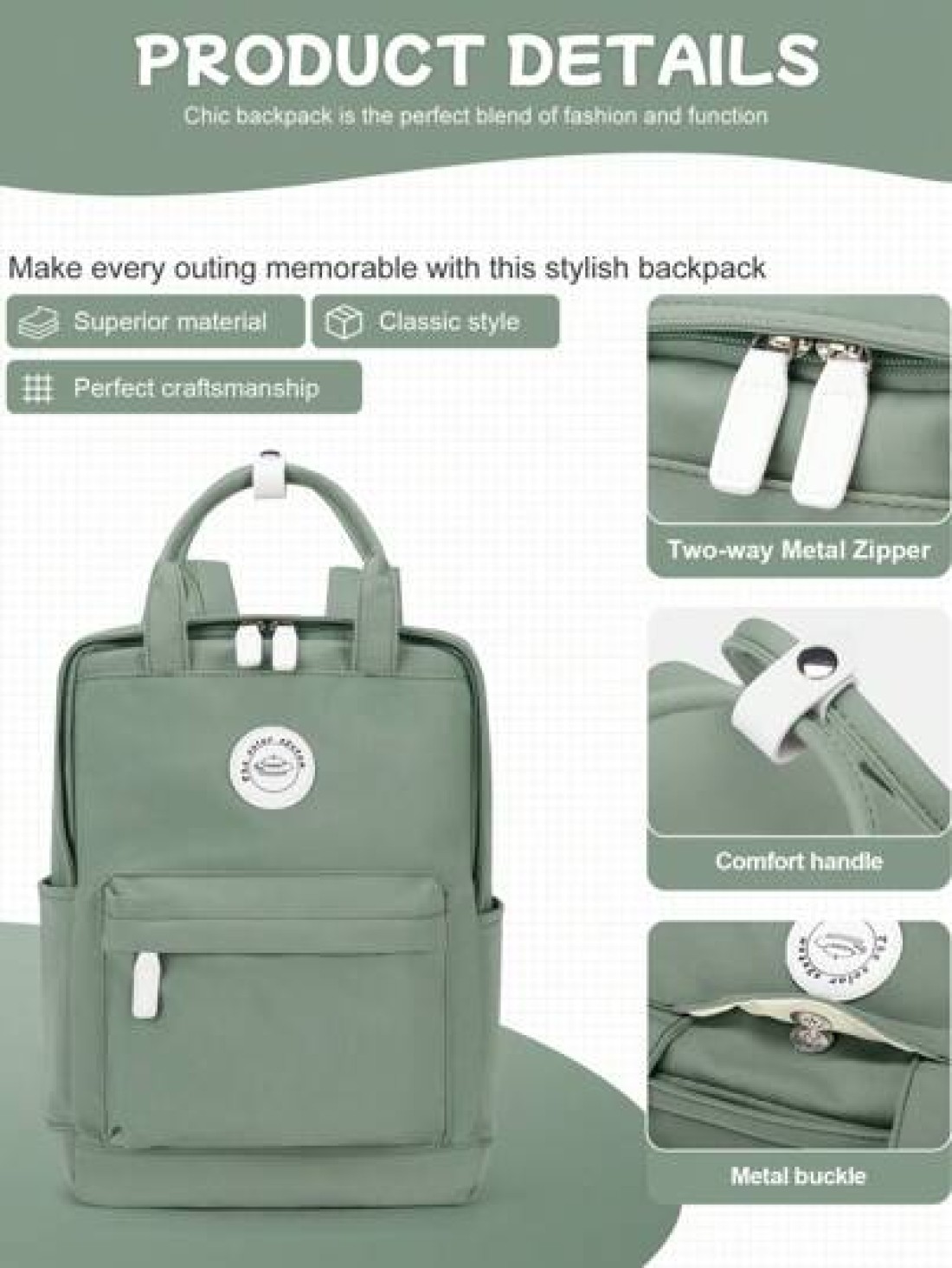 20L Simplicity School Backpack For Teenager Leisure Computer Backpack Fit 14inch Notebook 12 9inch Pad Carry On Backpack With Multi Pocket Lightweight Laptop Backpacks With Laptop Interlayer For Girl