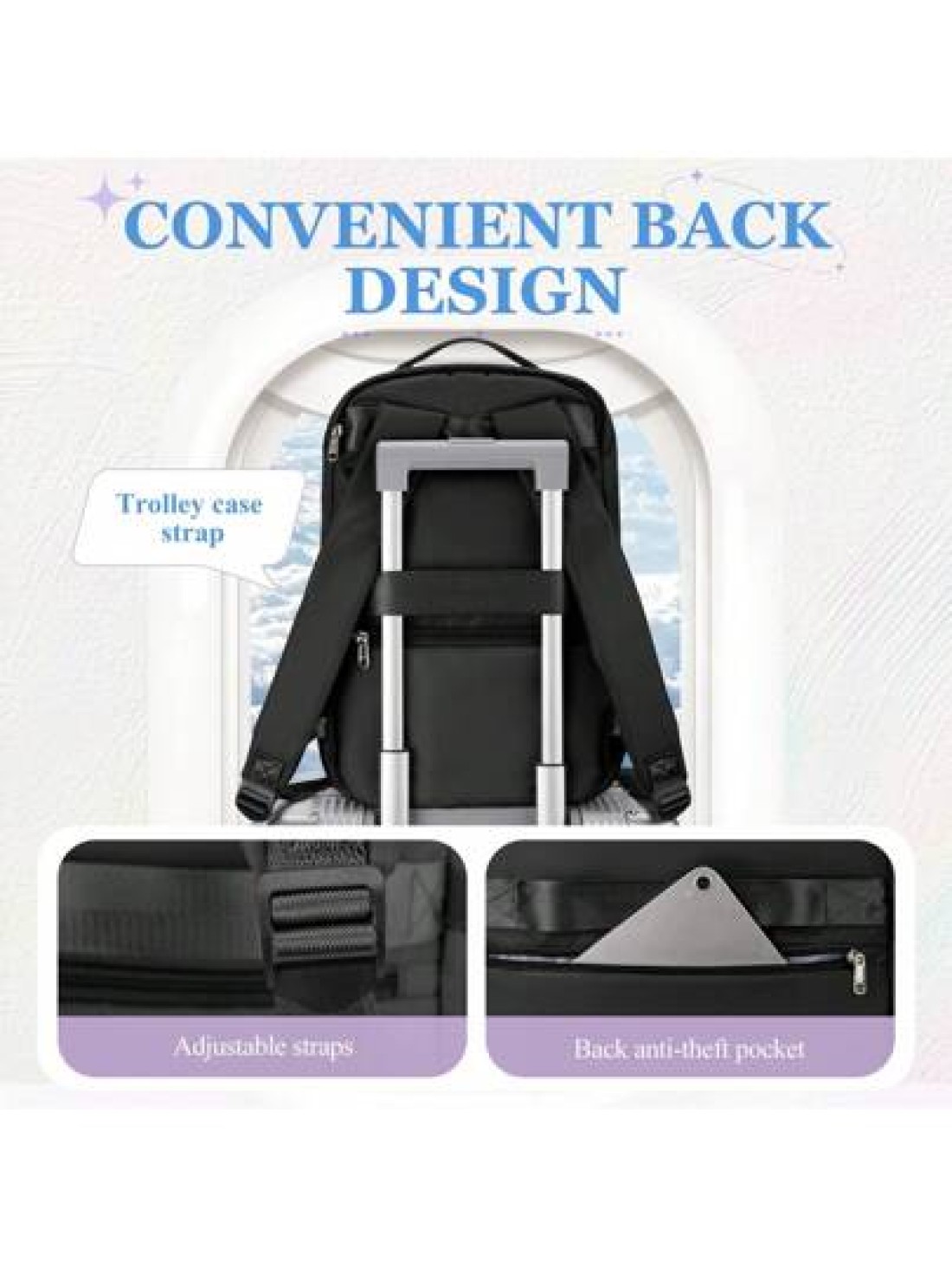 Large Travel Backpack Boy And Girl Business Laptop Backpack Cabin Bag 40x20x25 Carry On Backpack Airline Approved Waterproof Backpack Multi Functional Independent Computer Layer Middle School Students