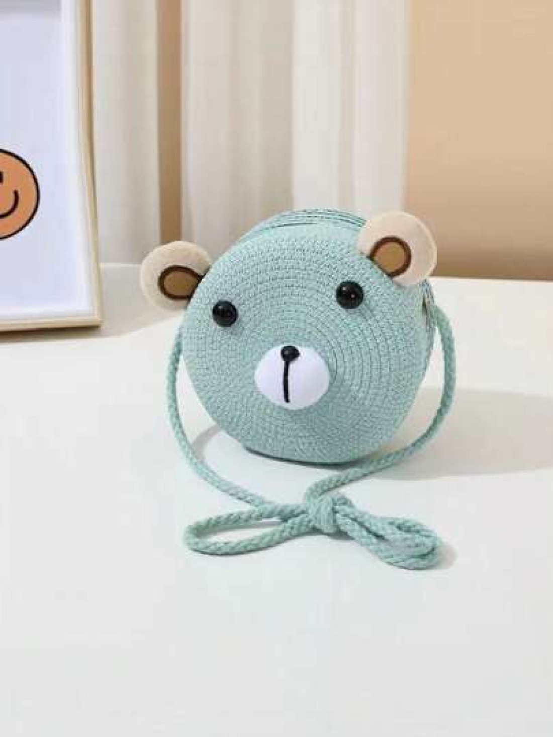 1pc Girls Cute Princess Bear Handbag Princess Travel Beach Bag Suitable For Daily Wear