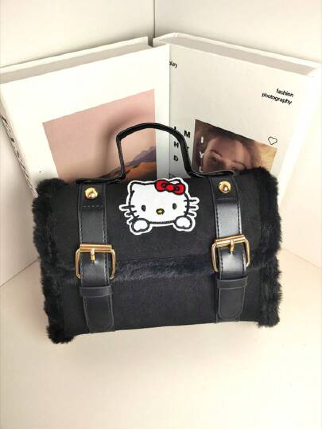 Sanrio Sanrio Hello Kitty Lamb Plush Crossbody Bag New Handbag Versatile Niche Texture Storage Bag