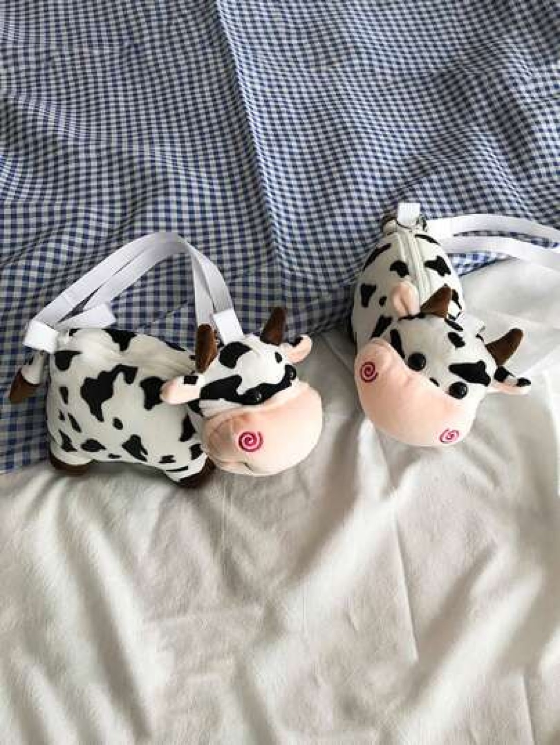 Women s Cow Shaped Oblique Shoulder Bag Asymmetric Design