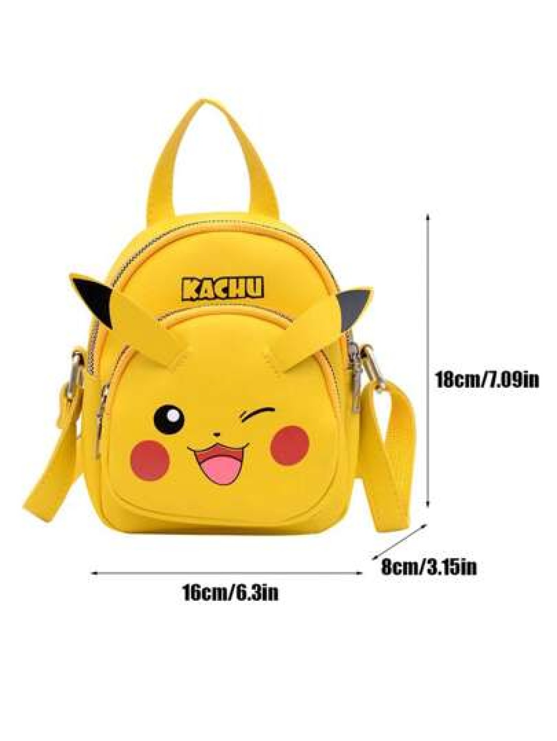 pokemon 1pc Pokemon Pikachu Cute Children s Backpack Crossbody Bag Fashionable Casual Accessory Suitable For Any Occasion Storage Bag Schoolbag Gift