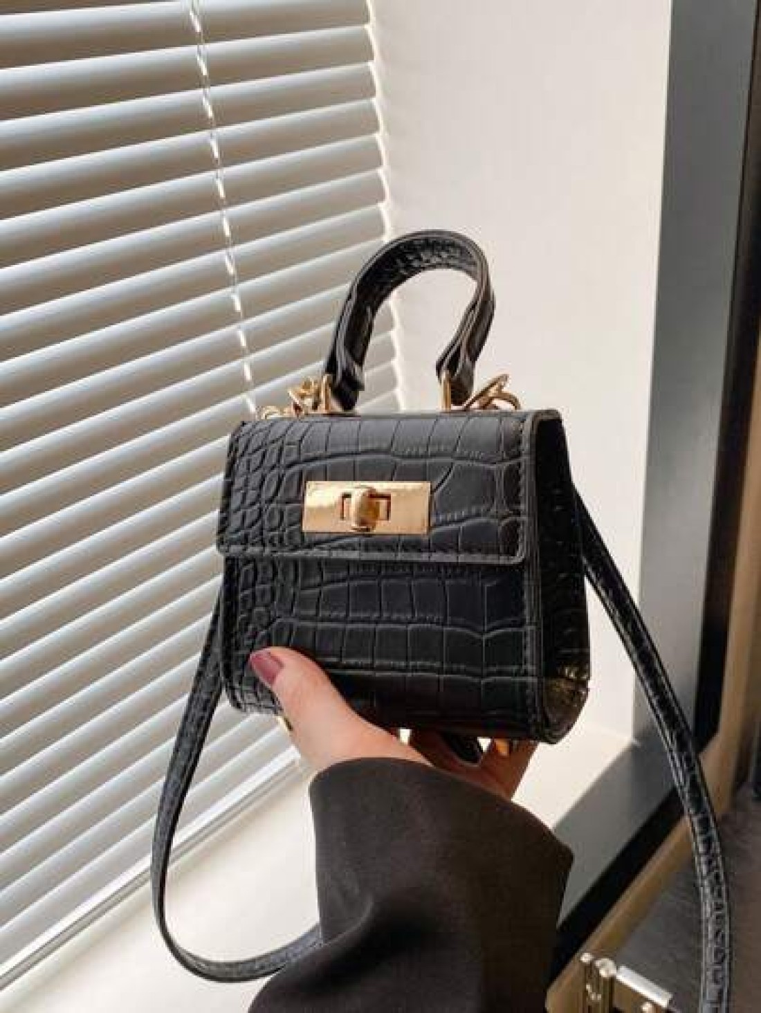 1pc New Cute Girl Niche High End Pu Small Square Bag And Fashionable New Bag Fresh And Dopamine Color Matching Youthful Girl Style Can Be Cross Body Can Be Hand Held Shoulder Strap Is Adjustable Casua
