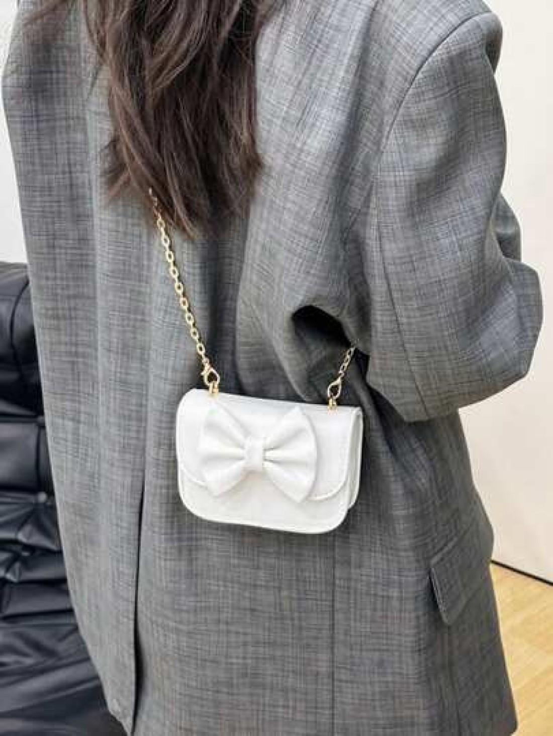 Unique Design Bow Girl Cute Stylish Minimalist Shoulder Diagonal Crossbody Bag