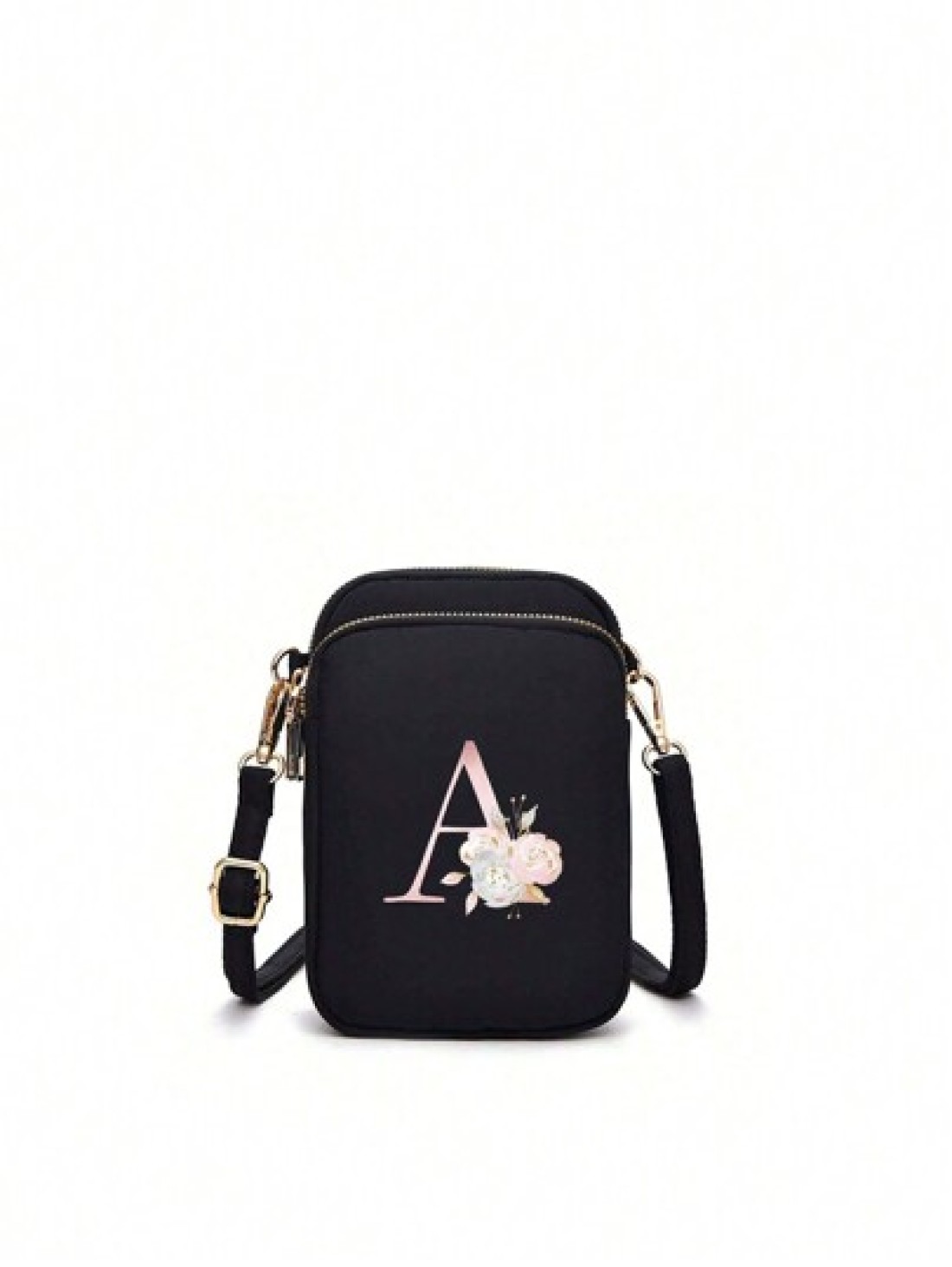 1pc Fashionable And Simple Cross Body Walking Mini Bag Vertical Coin Purse With Mobile Phone Pocket Casual Travel Back To School Gift
