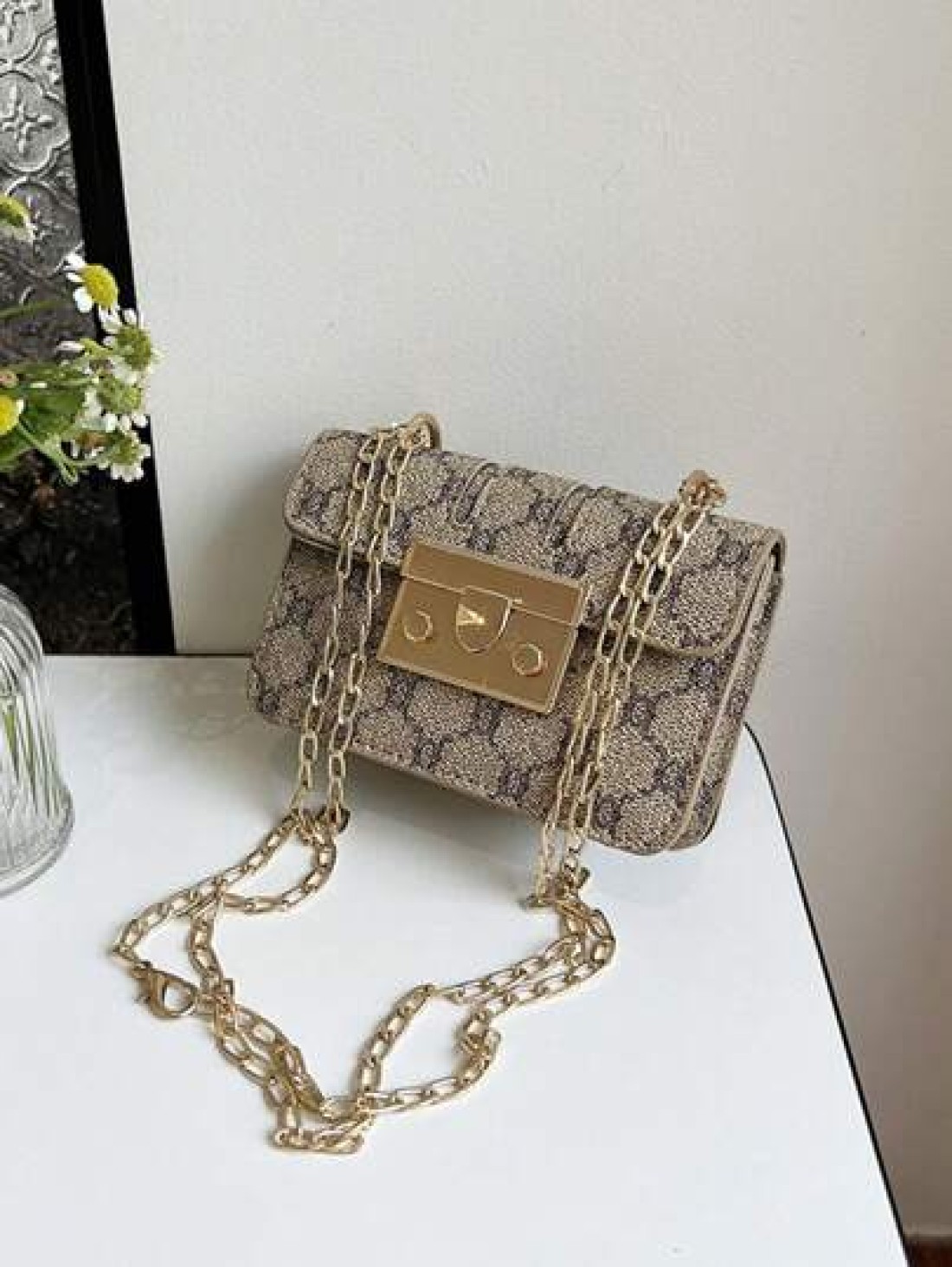 1pc Pu Fashion Retro Mini Fashion Coin Small Square Bag Versatile Niche Design Stylish Shoulder Messenger Bag Comfortable Shoulder Strap For Playing Smooth Long Style Versatile And Not Picky Suitable