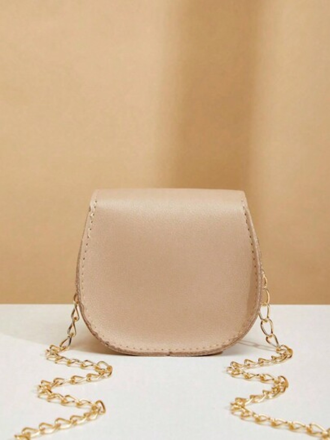 1pc Girls Mini Solid Color Crossbody Bag With Lip Stick Earphone Case Coin Purse Saddle Lip Stick Shoulder Bag Ideal For Daily Use Gift