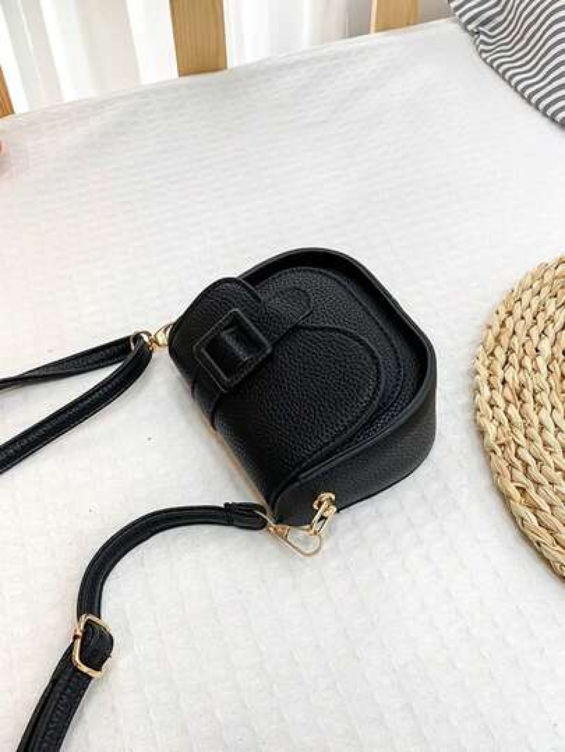 1pc Girls Solid Color Fashion Mini PU Flap Crossbody Bag Personalized Messenger Bag Suitable For Daily Use
