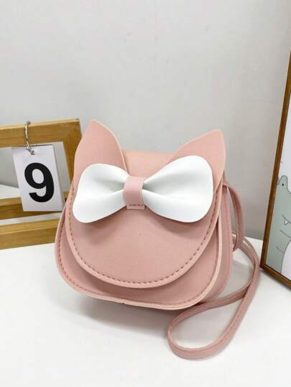 1 Pc Mini Fashion Kitten Young Children Crossbody Bag Square Bag Purse Shoulder Bag Flip Bag Versatile Lightweight Portable Small Buckle Mini For Daily A Coin Purse For Travel Shopping Vacation Kids O