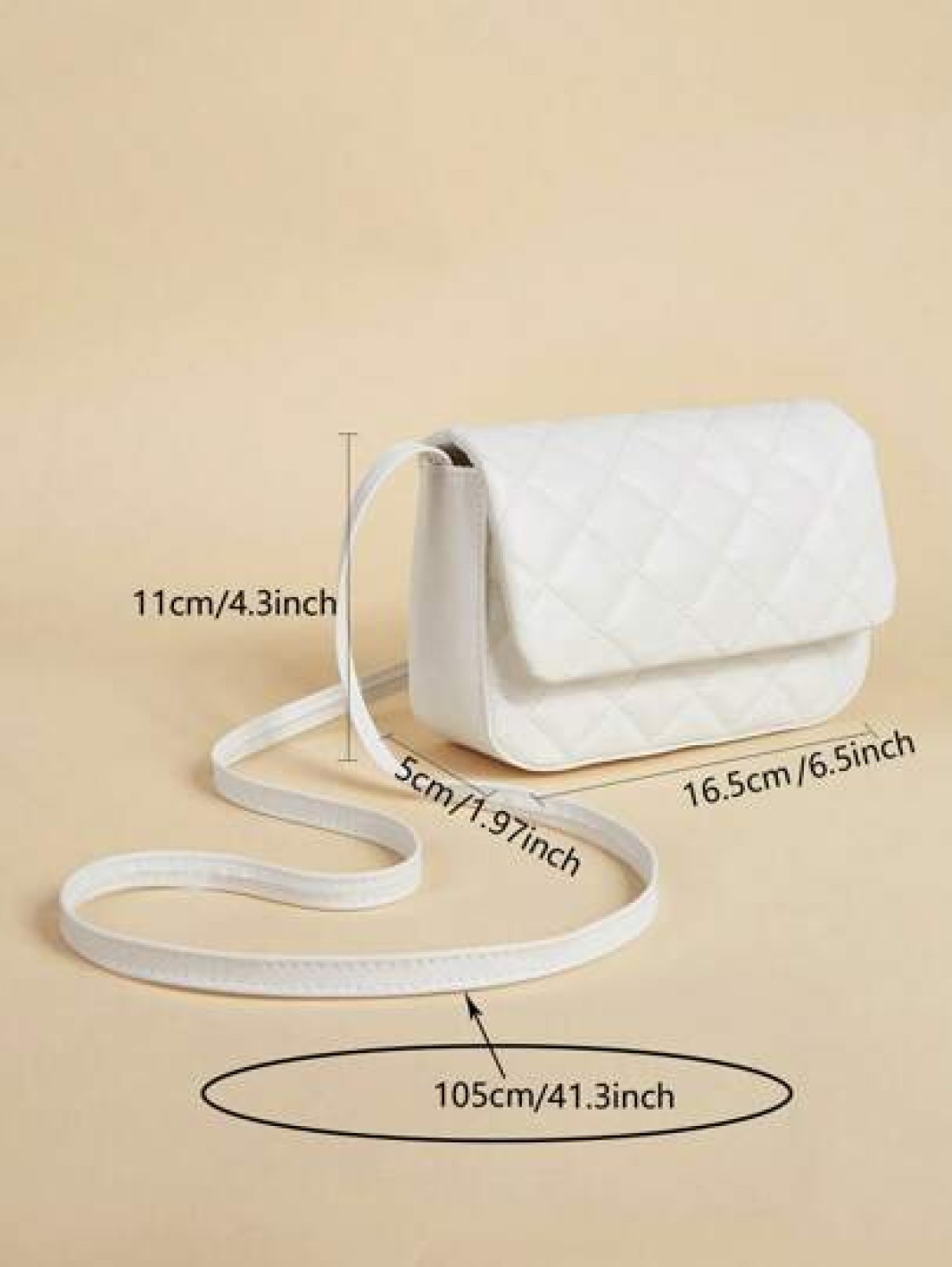 1pc Rhombic Quilted Square Simple Flap Shoulder Messenger Bag Suitable For Daily Party Travel Birthday Gift