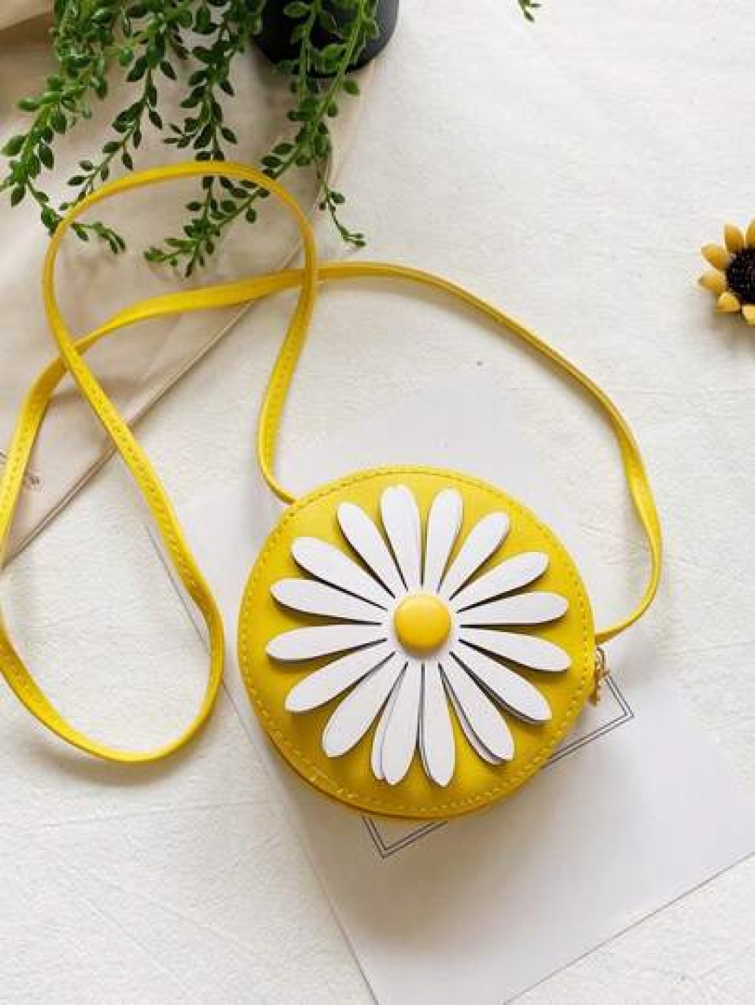 1pc Young Girl s Cute Mini Crossbody Bag With Zipper Closure Made Of PU Leather Suitable For Everyday Use All Year Round